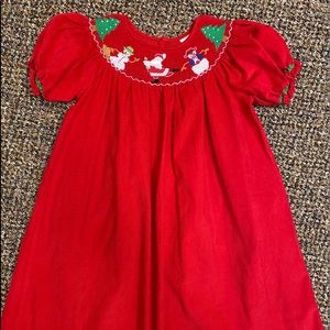 Smocked Christmas dress